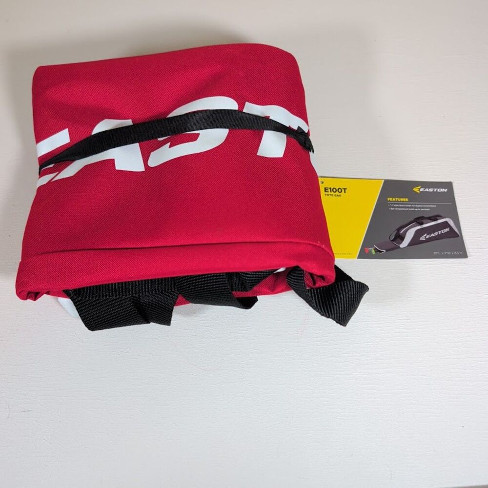 Easton E100T red baseball tote bag NWT